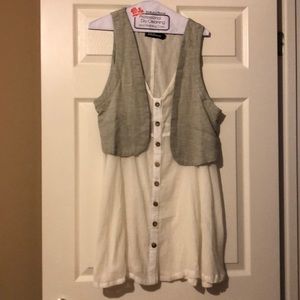 Tank with attached vest